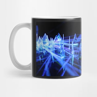 Blue prisms Mug